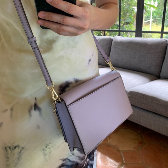 KATE SPADE CAMERON CHAIN LAVENDER CROSSBODY CLUTCH - Picture 11 of 15